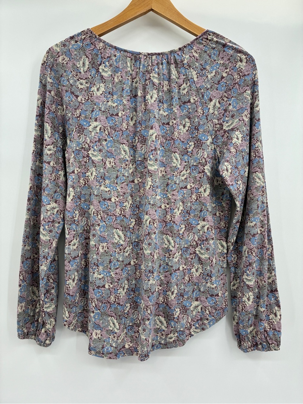 Lucky Brand Women’s Boho Floral Loose Fit Blouse Top Long Sleeve Medium NWT - Picture 7 of 7